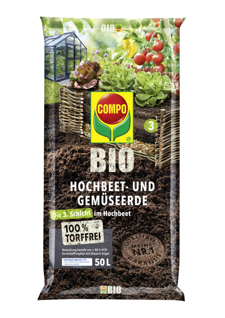 COMPO BIO Hochbeet- und Gemüseerde torffrei
